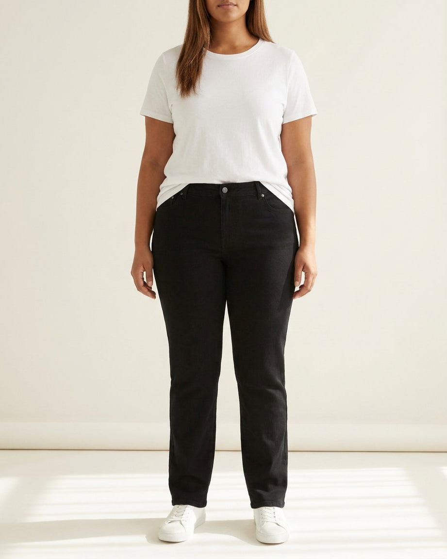 DNYcph Plus Size Superfit Twill Jeans DENIM/TWILL 80 BLACK