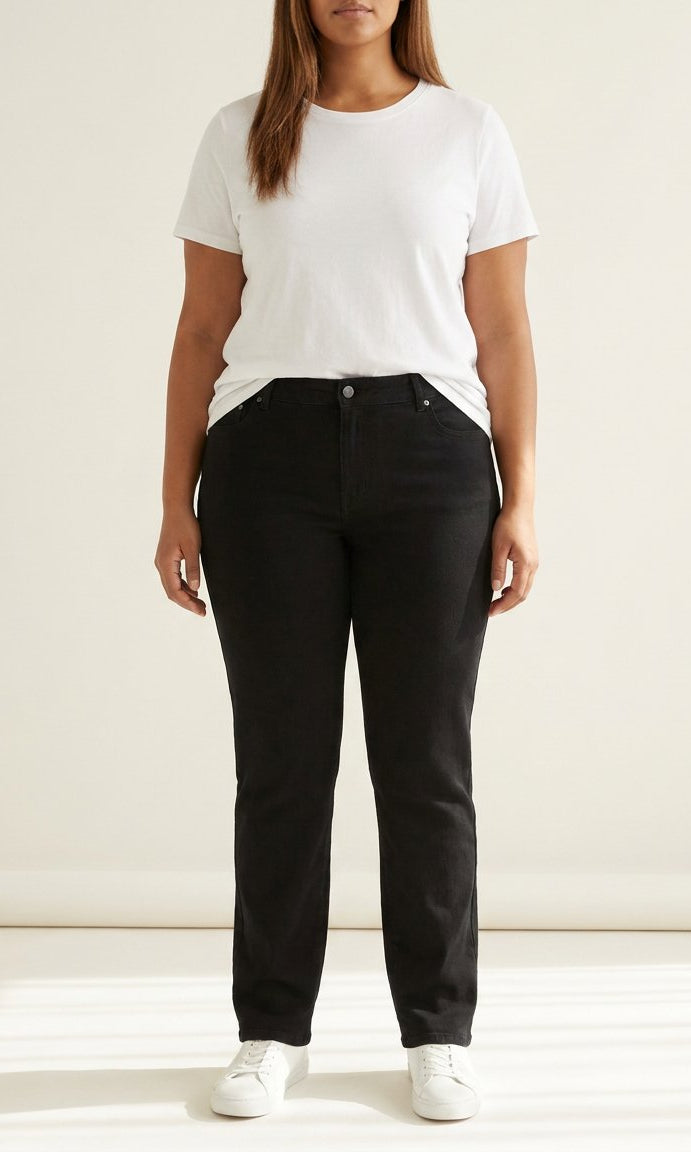 DNYcph Plus Size Superfit Twill Jeans DENIM/TWILL 80 BLACK