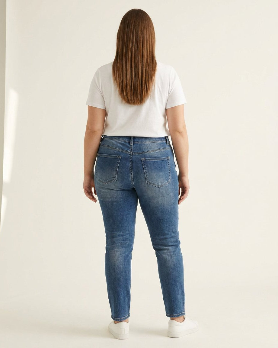 DNYcph Plus Size Tape Diamond Jeans DENIM/TWILL 939699 CLASSIC BLUE USED