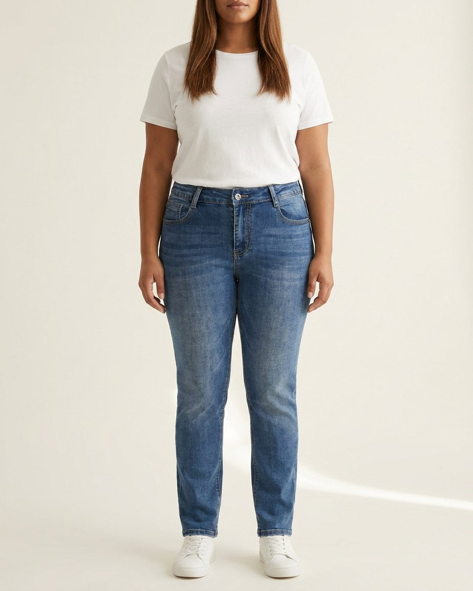 DNYcph Plus Size Tape Diamond Jeans DENIM/TWILL 939699 CLASSIC BLUE USED