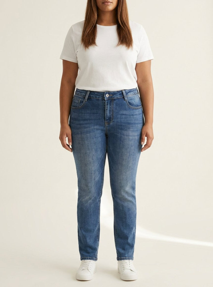 DNYcph Plus Size Tape Diamond Jeans DENIM/TWILL 939699 CLASSIC BLUE USED