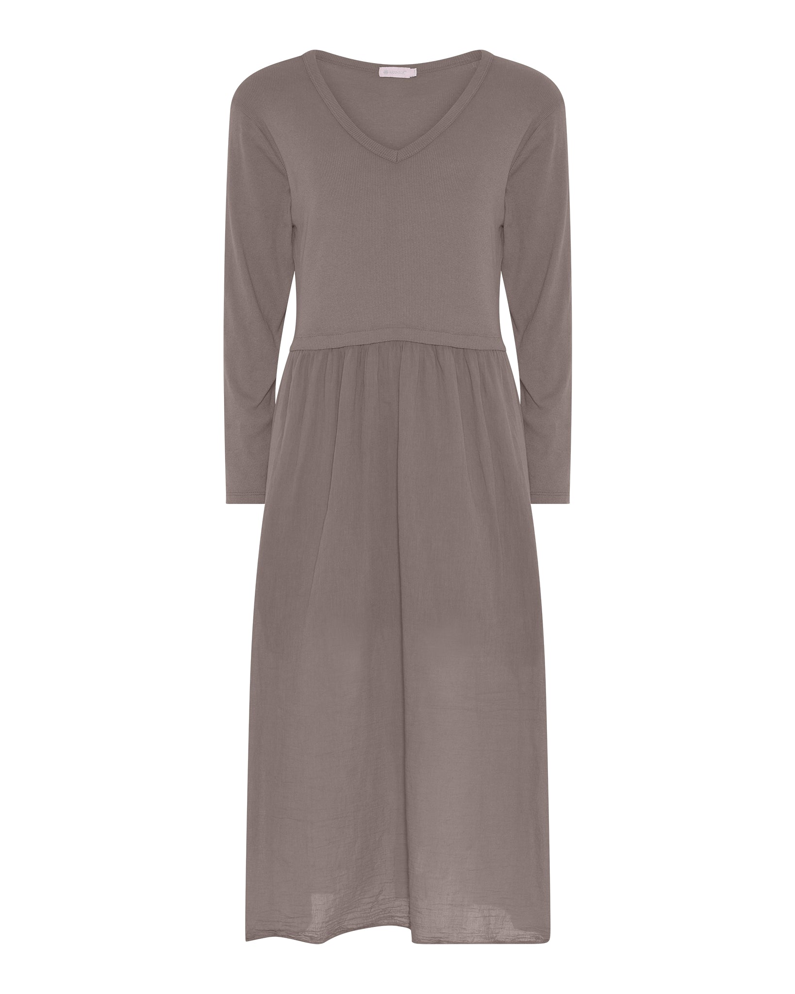 M JEANS RIB L/SL DRESS DRESS/JUMPSUIT 136 FANGO