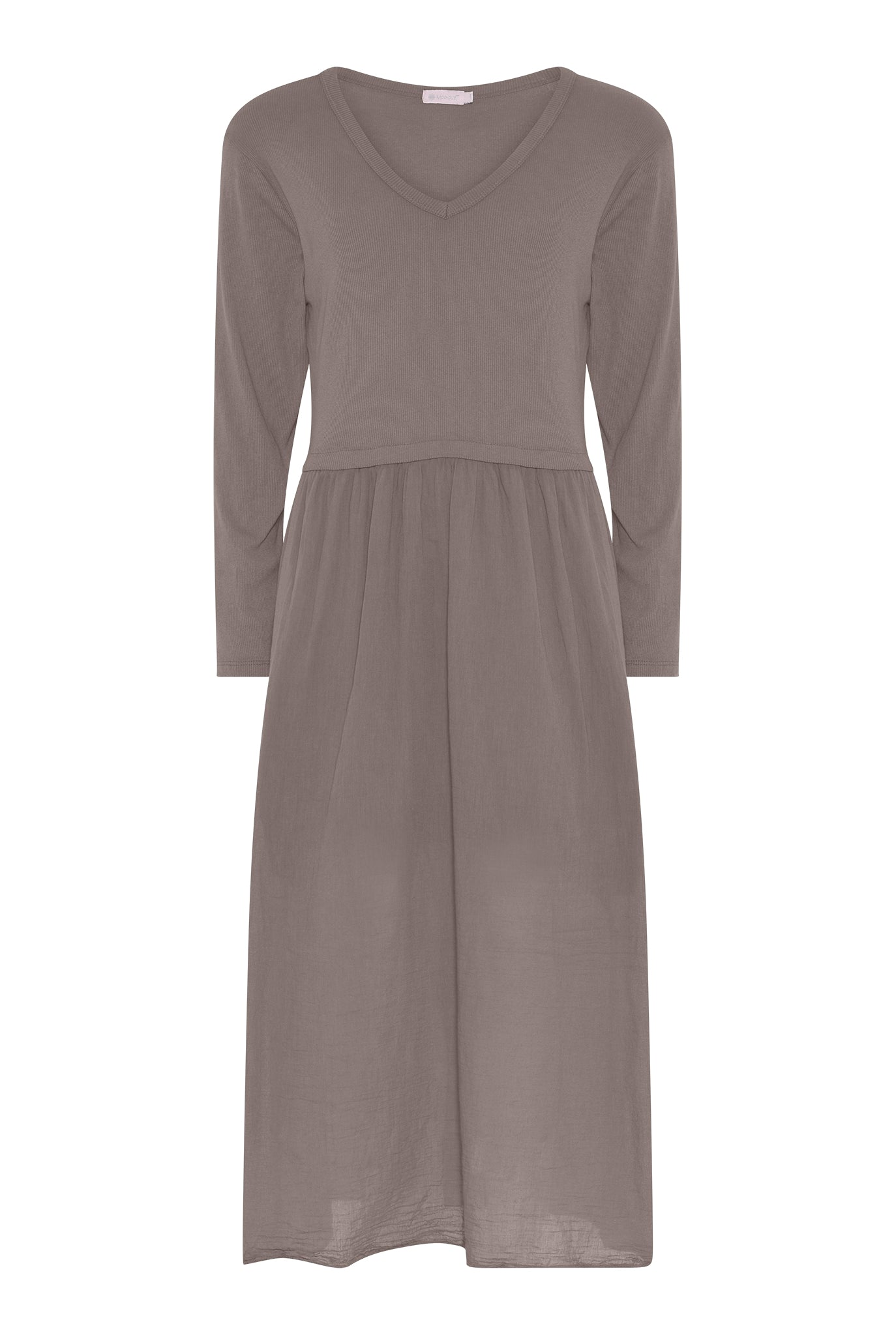 M JEANS RIB L/SL DRESS DRESS/JUMPSUIT 136 FANGO