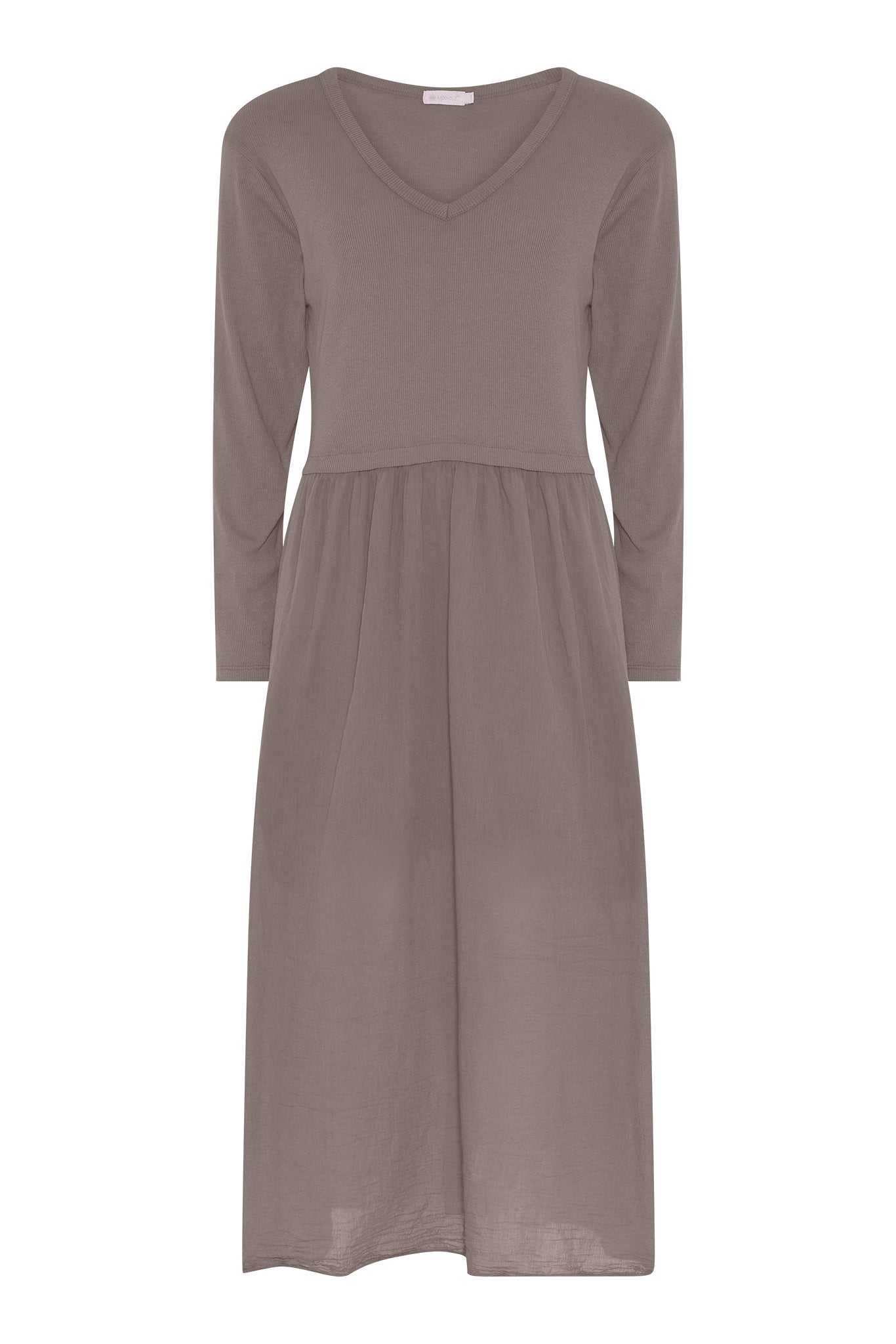 M JEANS RIB L/SL DRESS DRESS/JUMPSUIT 136 FANGO