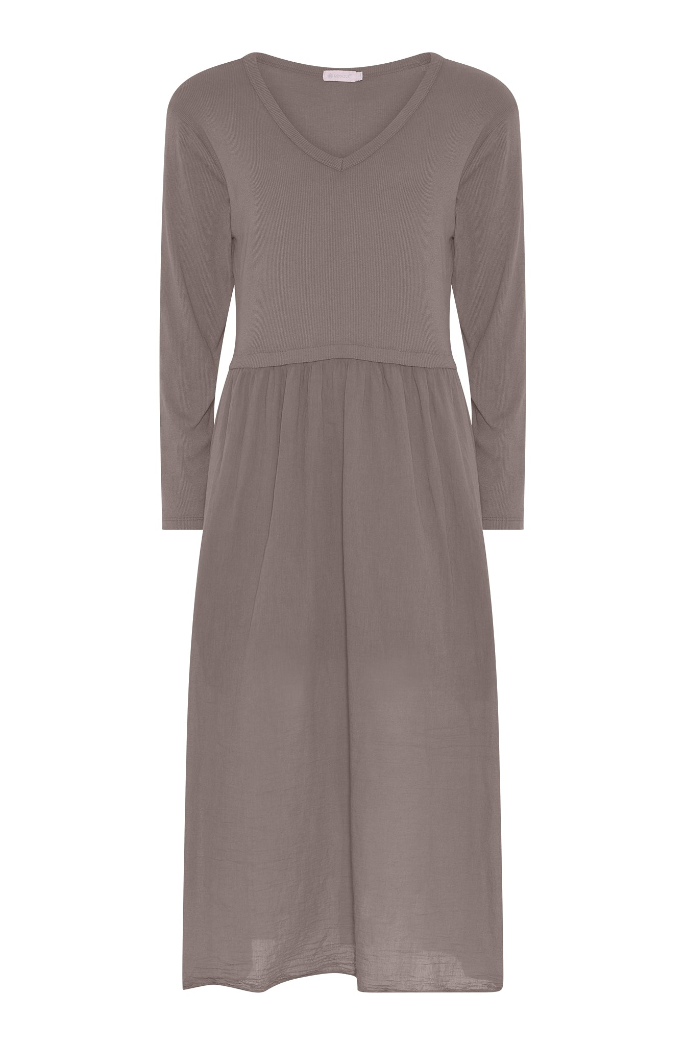 M JEANS RIB L/SL DRESS DRESS/JUMPSUIT 136 FANGO