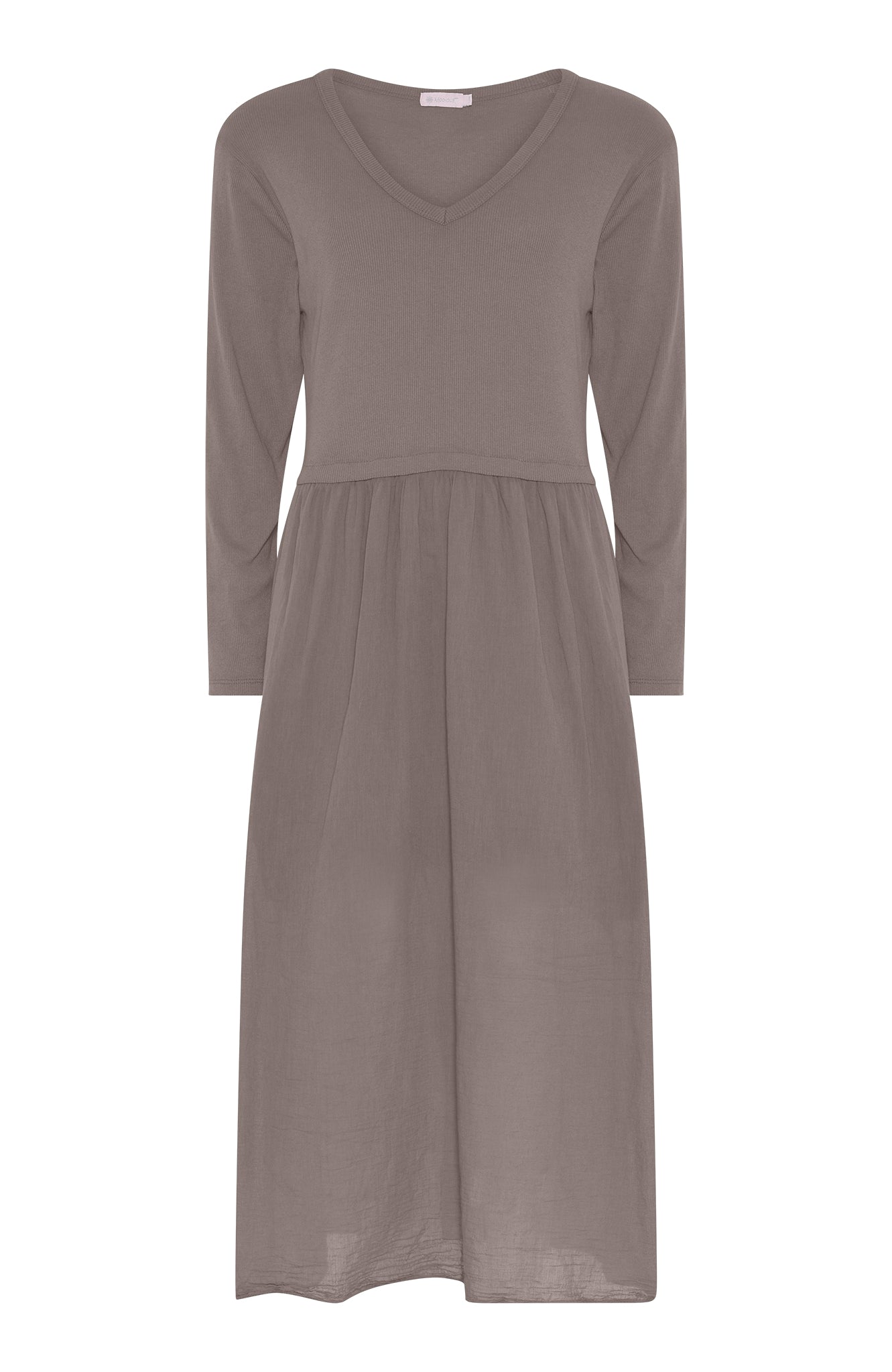 M JEANS RIB L/SL DRESS DRESS/JUMPSUIT 136 FANGO