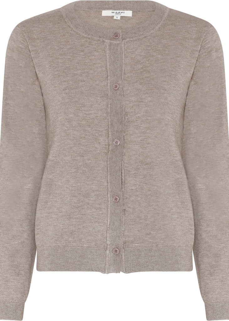 MAPP ROMA CARDIGAN KNITWEAR 227 LIGHT SAND MELANGE