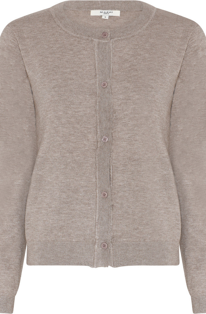 MAPP ROMA CARDIGAN KNITWEAR 227 LIGHT SAND MELANGE
