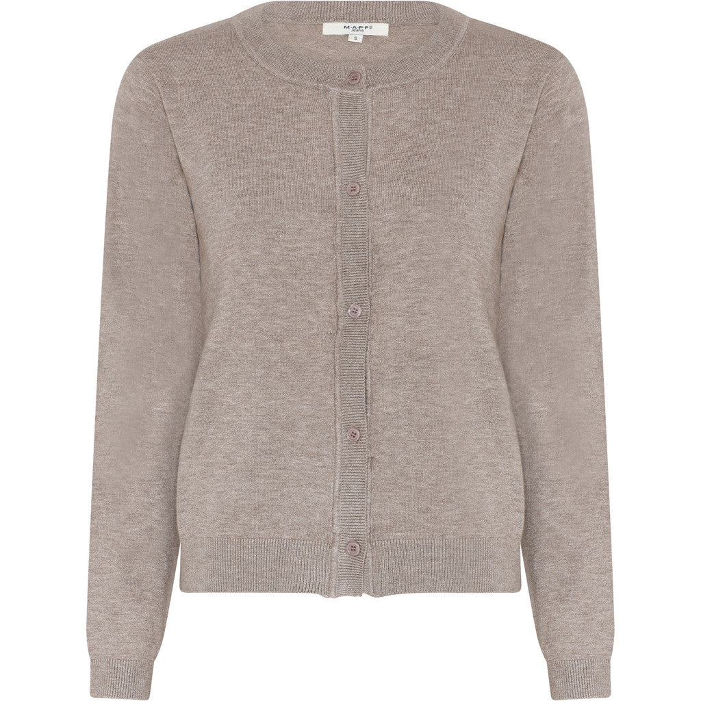 MAPP ROMA CARDIGAN KNITWEAR 227 LIGHT SAND MELANGE
