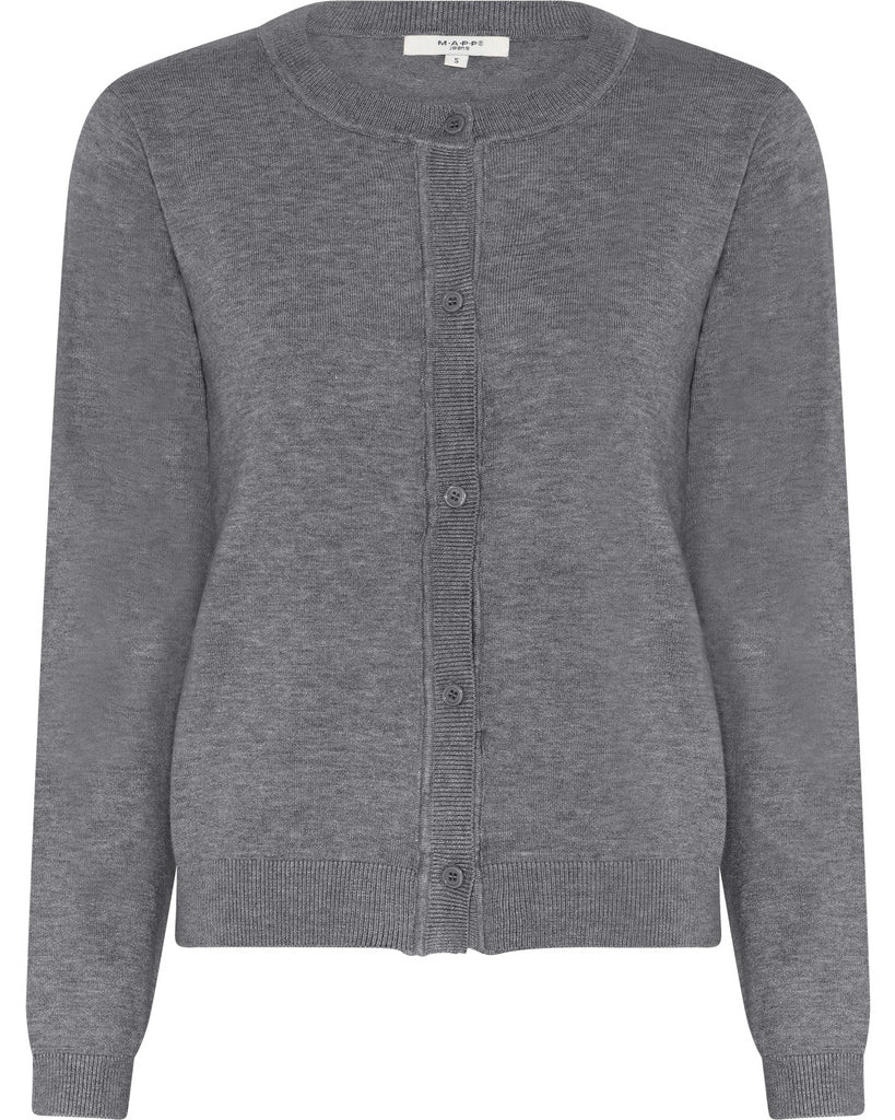MAPP ROMA CARDIGAN KNITWEAR 253 LIGHT GREY MELANGE