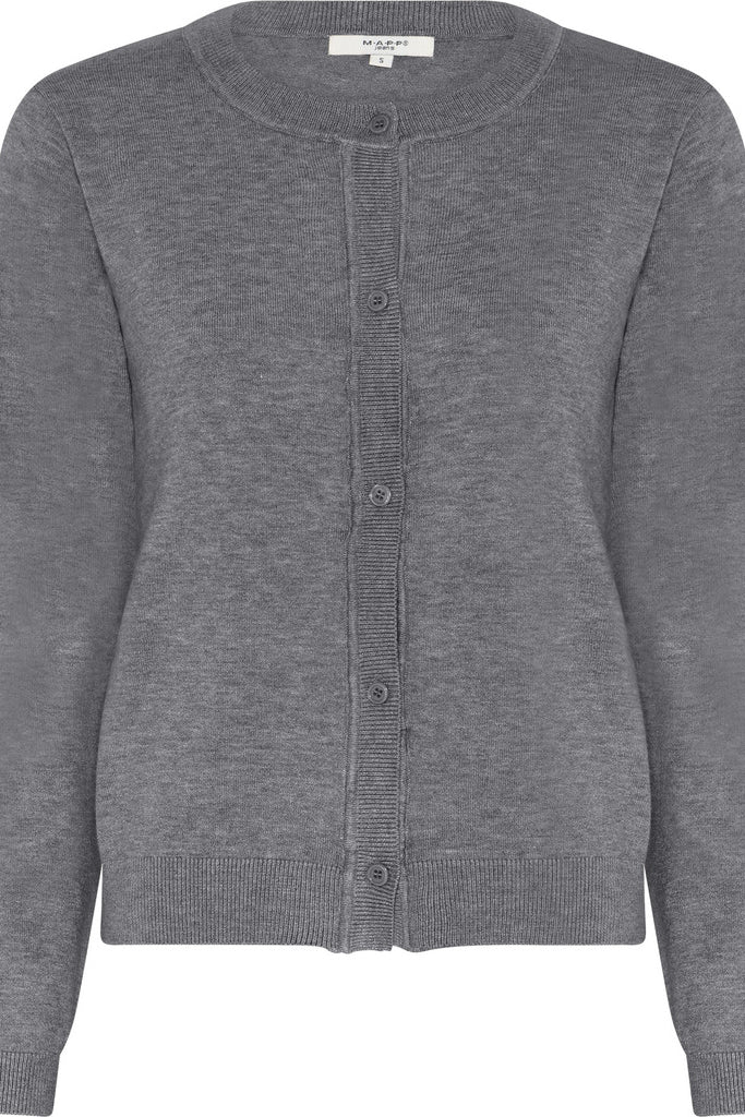 MAPP ROMA CARDIGAN KNITWEAR 253 LIGHT GREY MELANGE
