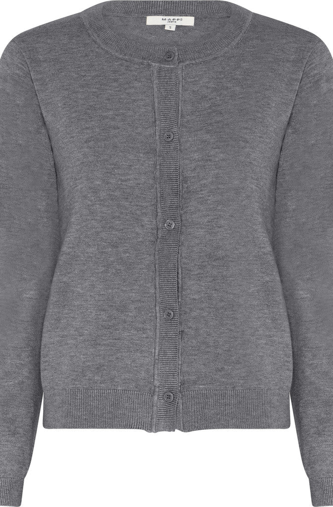 MAPP ROMA CARDIGAN KNITWEAR 253 LIGHT GREY MELANGE