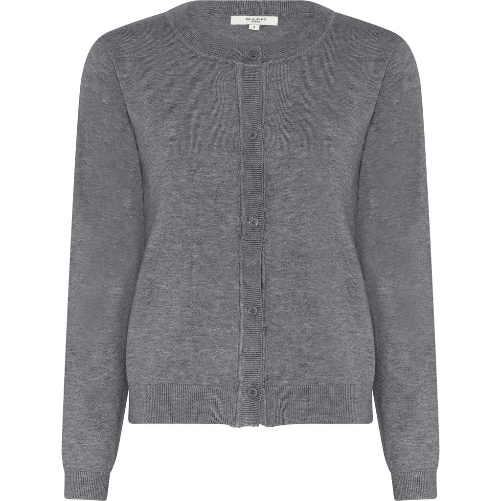 MAPP ROMA CARDIGAN KNITWEAR 253 LIGHT GREY MELANGE