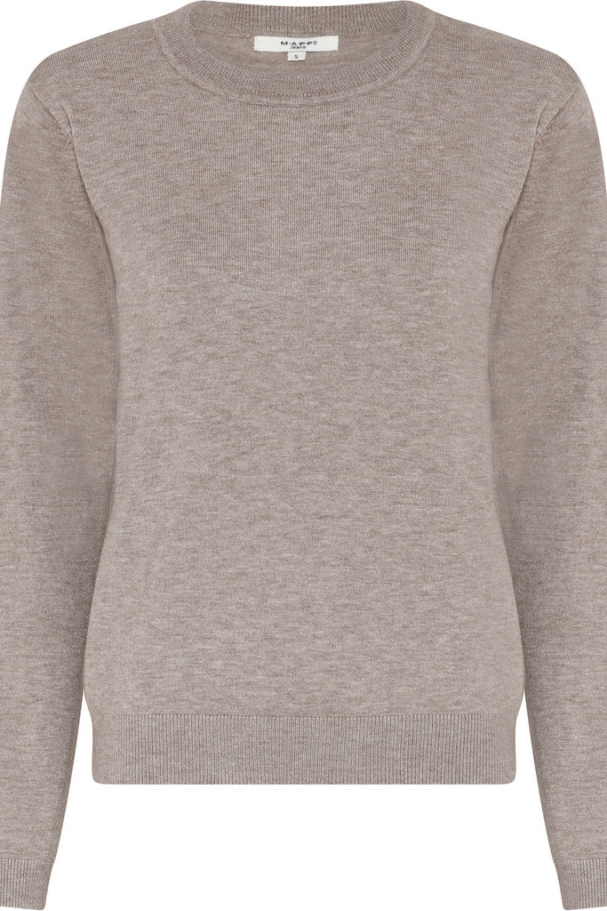 MAPP ROMA R-NECK KNITWEAR 227 LIGHT SAND MELANGE