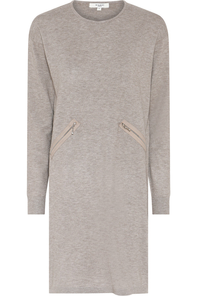 MAPP ROMA TRINE DRESS KNITWEAR 227 LIGHT SAND MELANGE