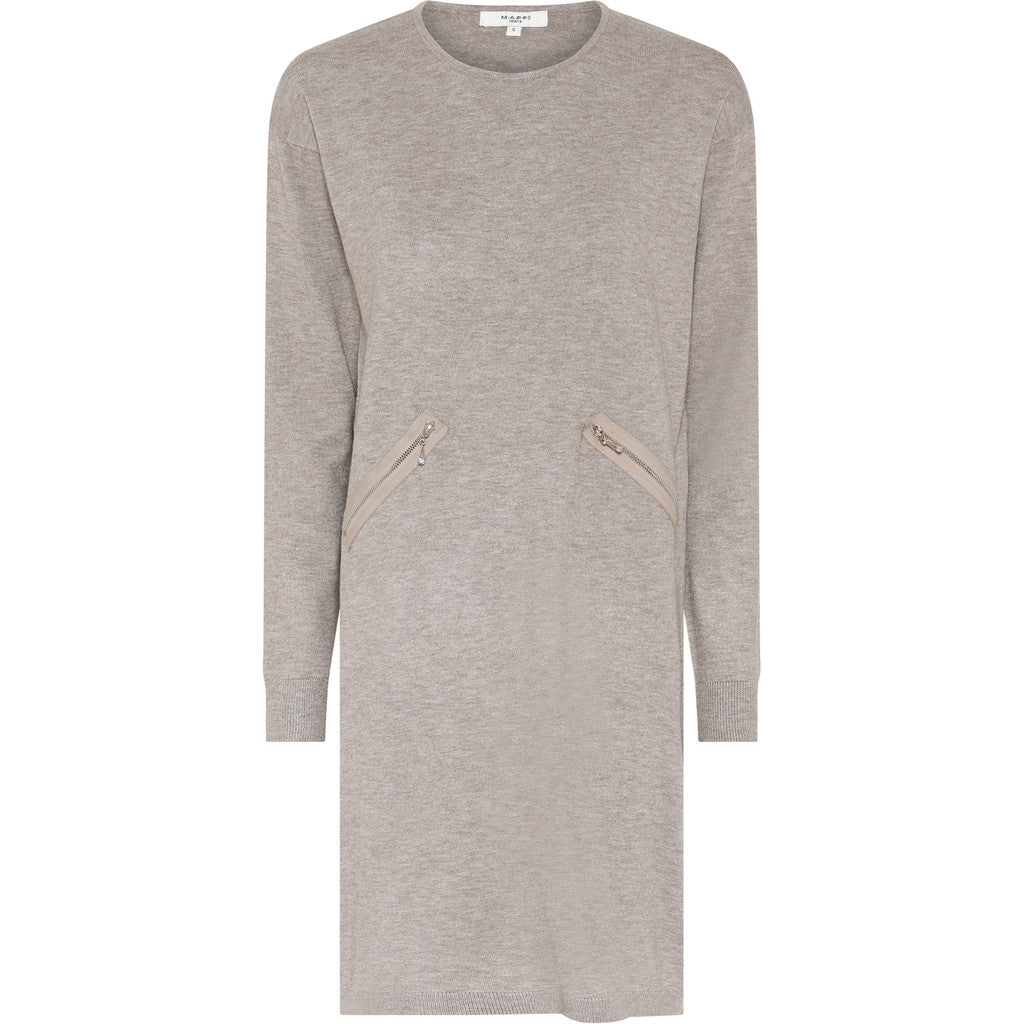 MAPP ROMA TRINE DRESS KNITWEAR 227 LIGHT SAND MELANGE