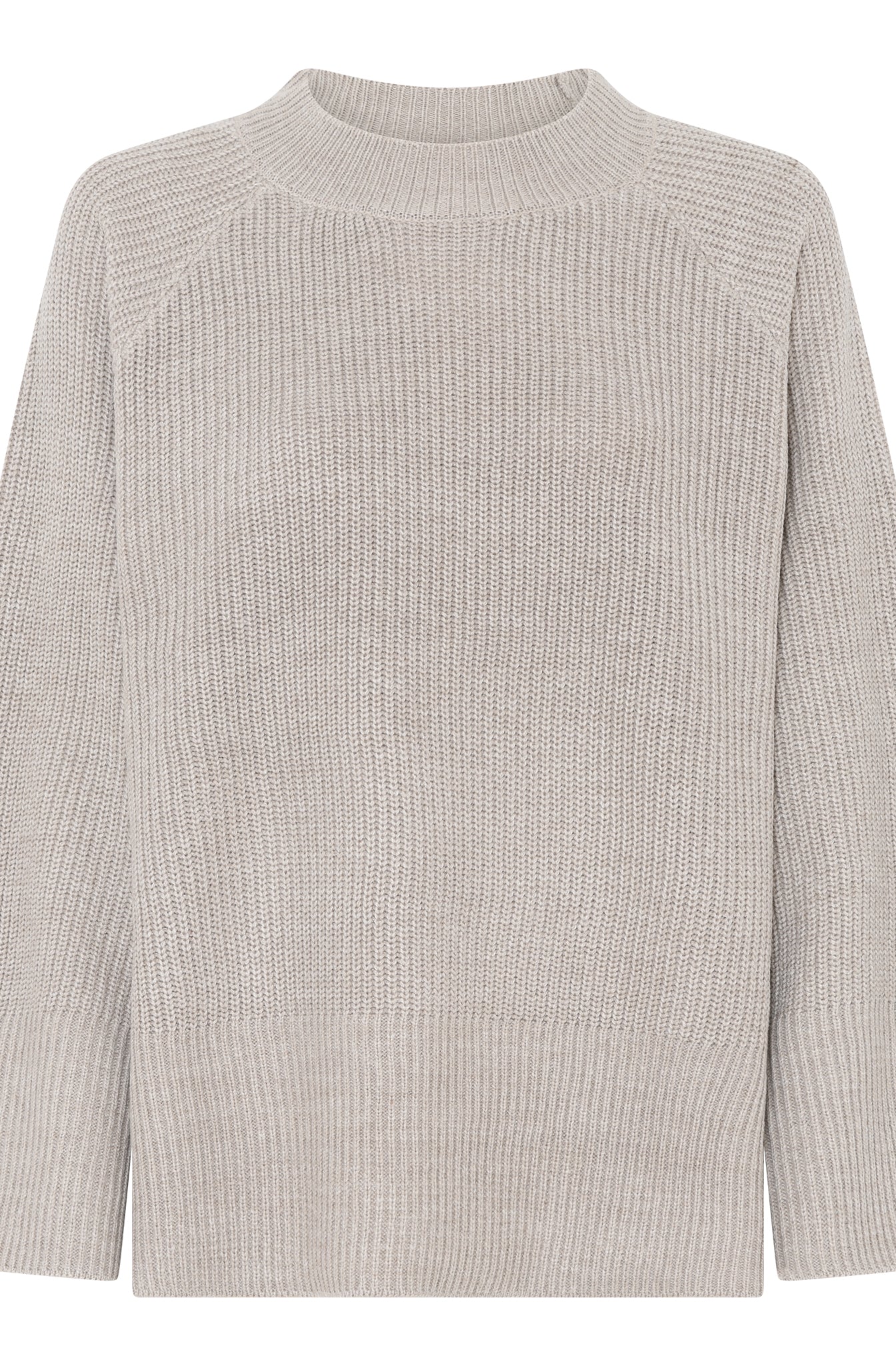 MAPP SIA RIB UNI BLOUSE KNITWEAR 227 LIGHT SAND MELANGE