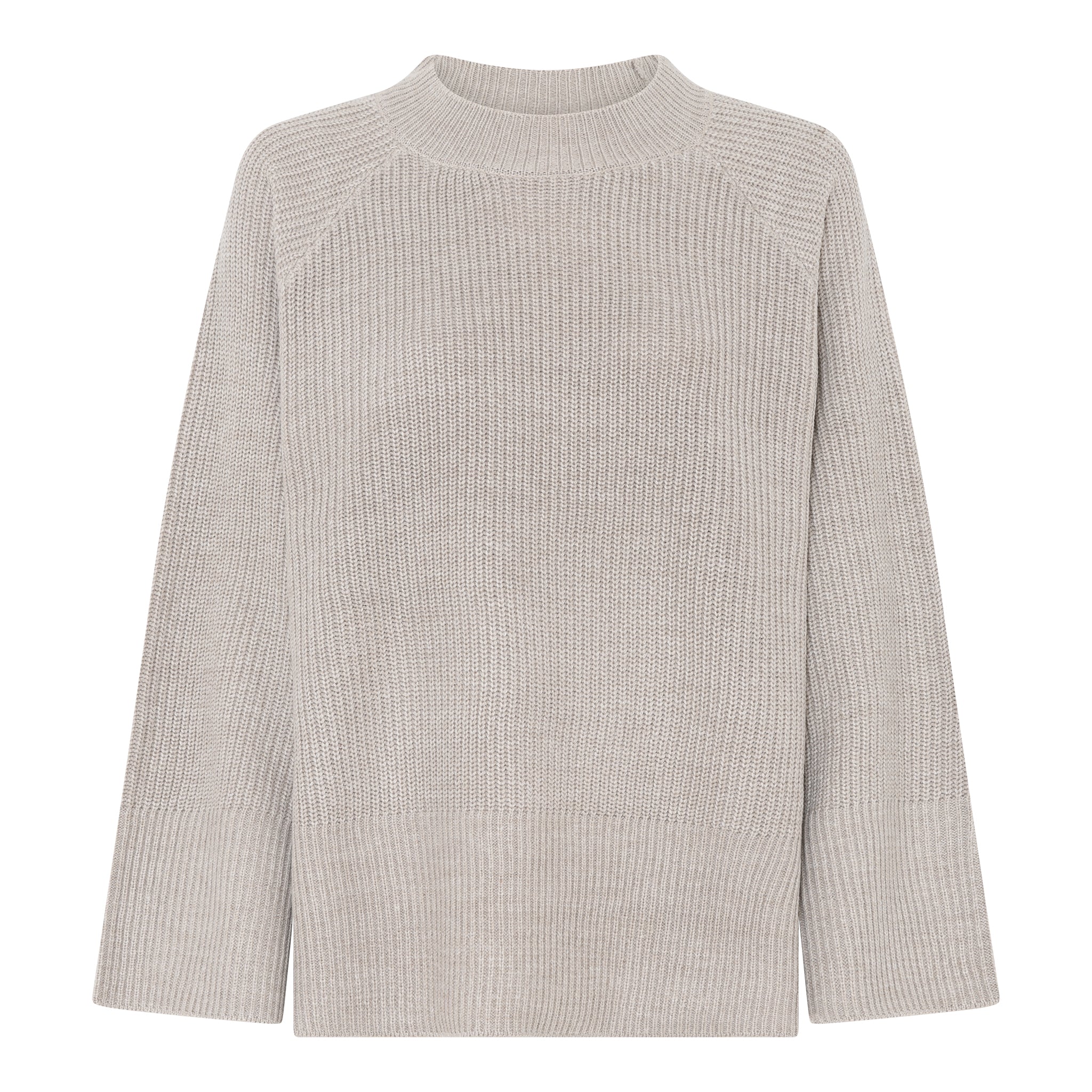 MAPP SIA RIB UNI BLOUSE KNITWEAR 227 LIGHT SAND MELANGE