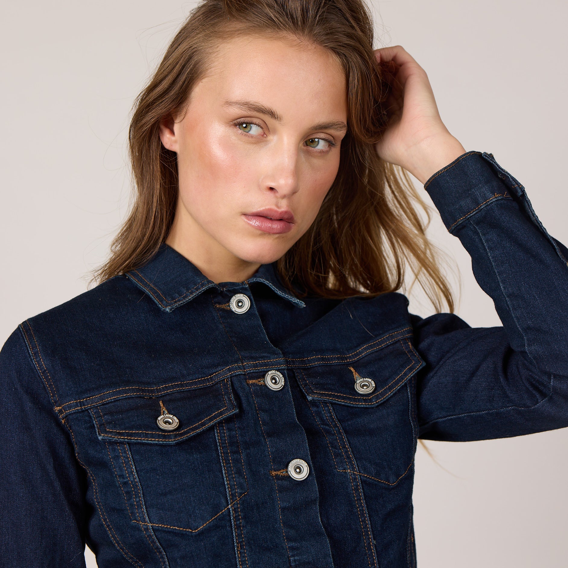 MARC LAUGE SINCE DENIM JACKET OUTERWEAR 9696 BLUE DENIM USED