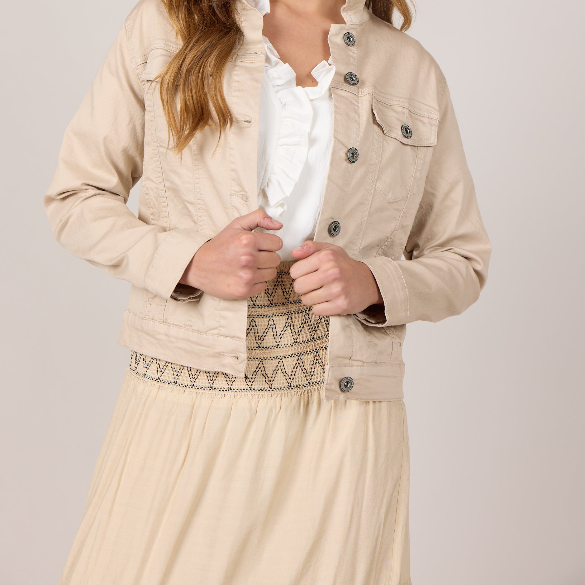 MARC LAUGE SINCE TWILL JACKET OUTERWEAR 27 SAND