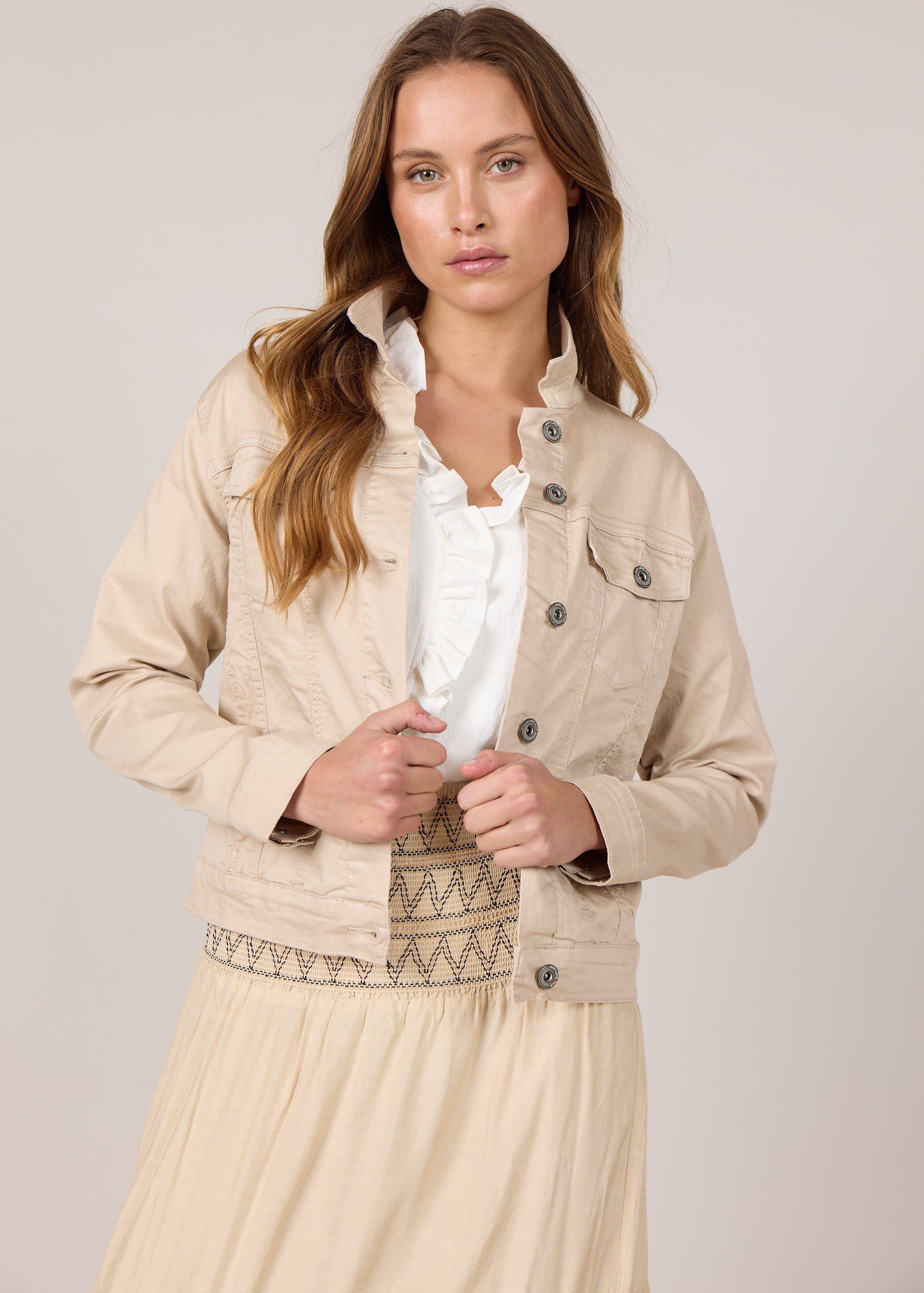 MARC LAUGE SINCE TWILL JACKET OUTERWEAR 27 SAND