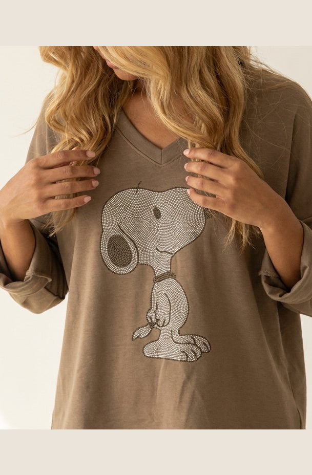 MARC LAUGE SNOOPY DIAMOND BLOUSE BLOUSE/SHIRT