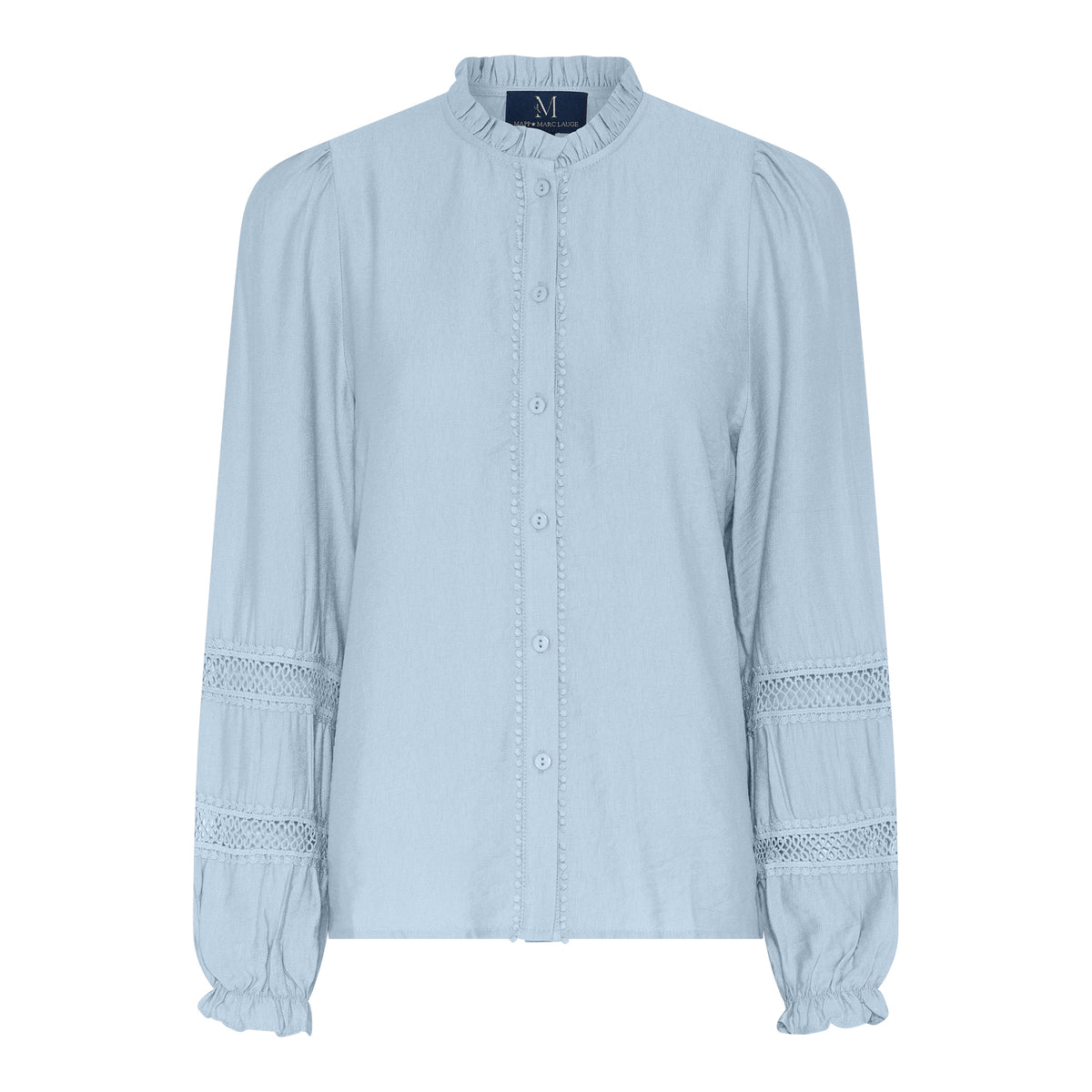 M JEANS SOFIE LACE SHIRT BLOUSE/SHIRT 107 SOFT BLUE