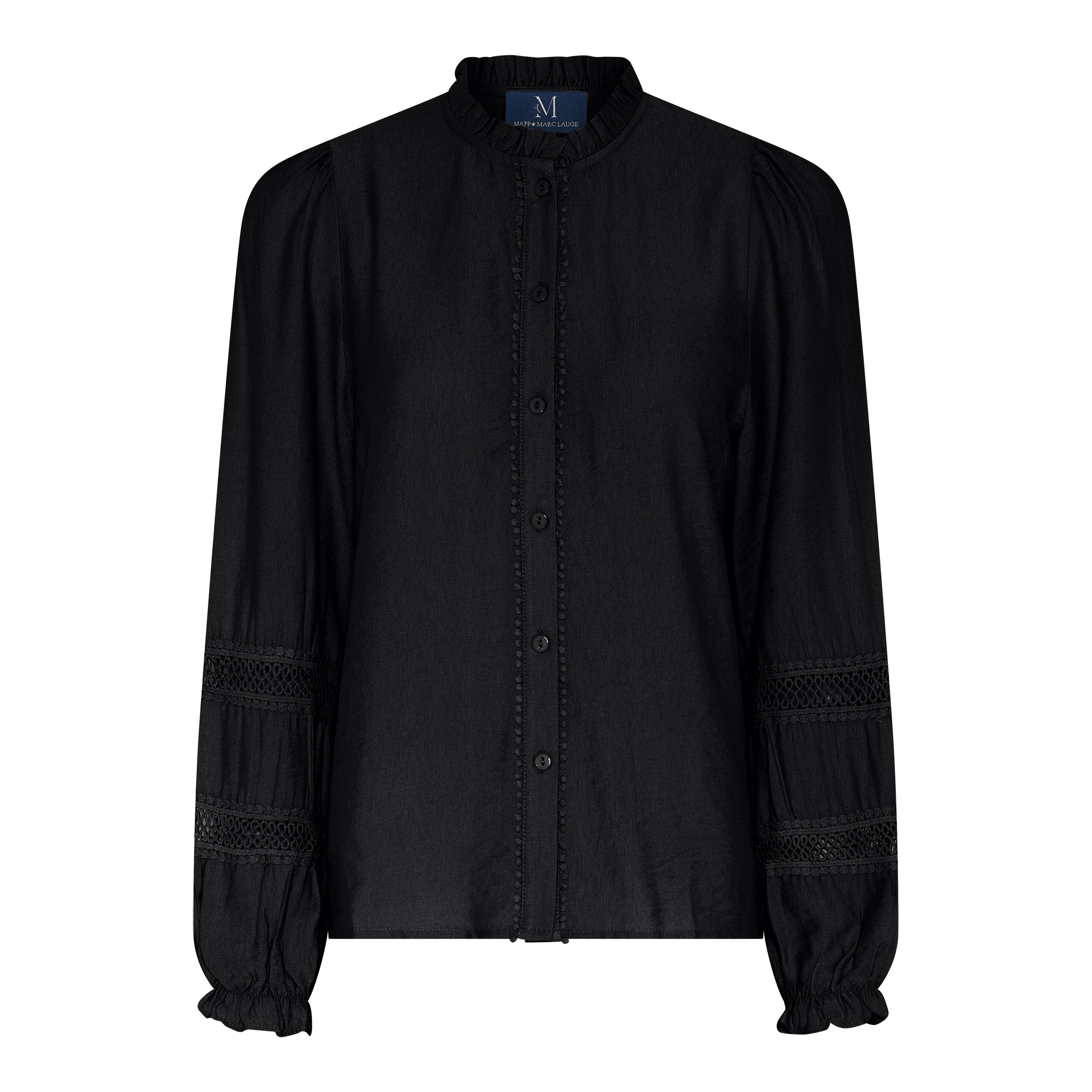 M JEANS SOFIE LACE SHIRT BLOUSE/SHIRT 80 BLACK