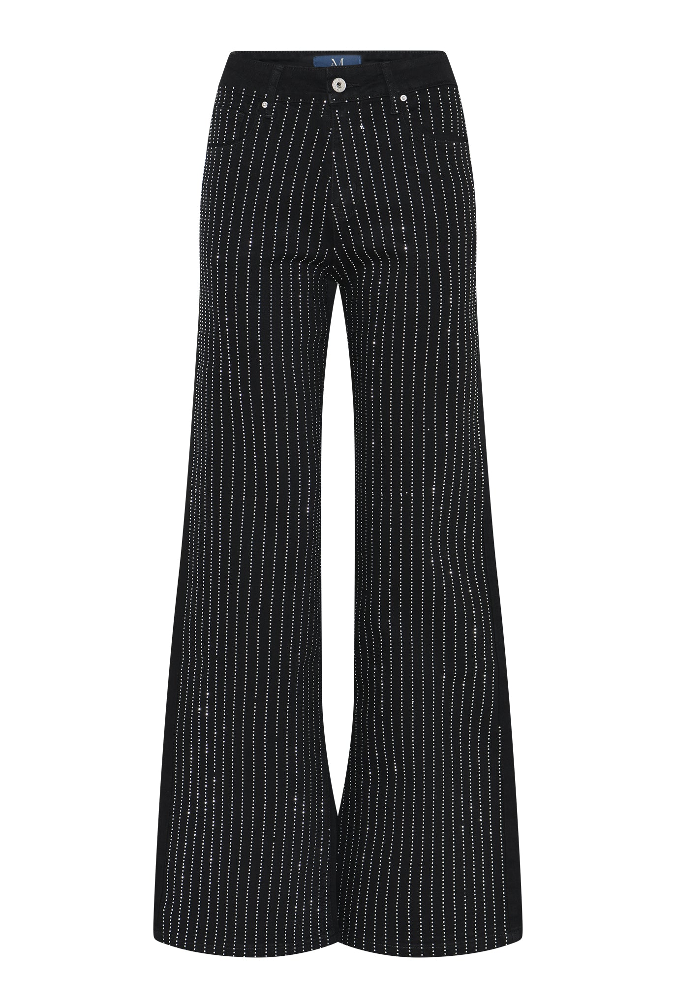 M JEANS SPARKLING JEANS FLARE DENIM/TWILL 80 BLACK