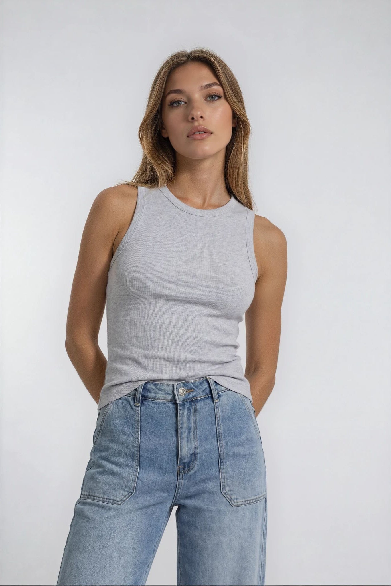 MARC LAUGE Square Pocket Jeans DENIM/TWILL 9196 LIGHT BLUE USED