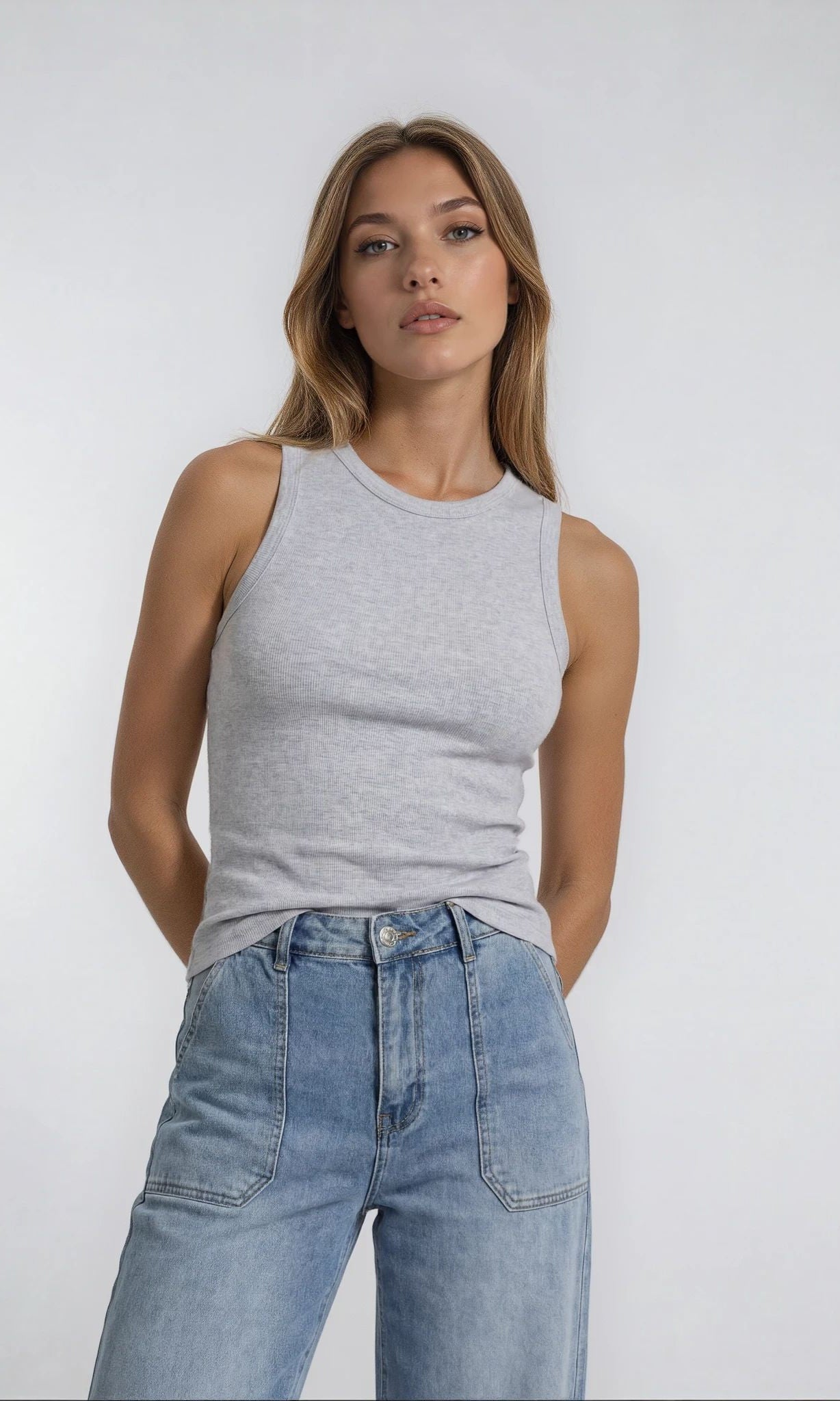 MARC LAUGE Square Pocket Jeans DENIM/TWILL 9196 LIGHT BLUE USED