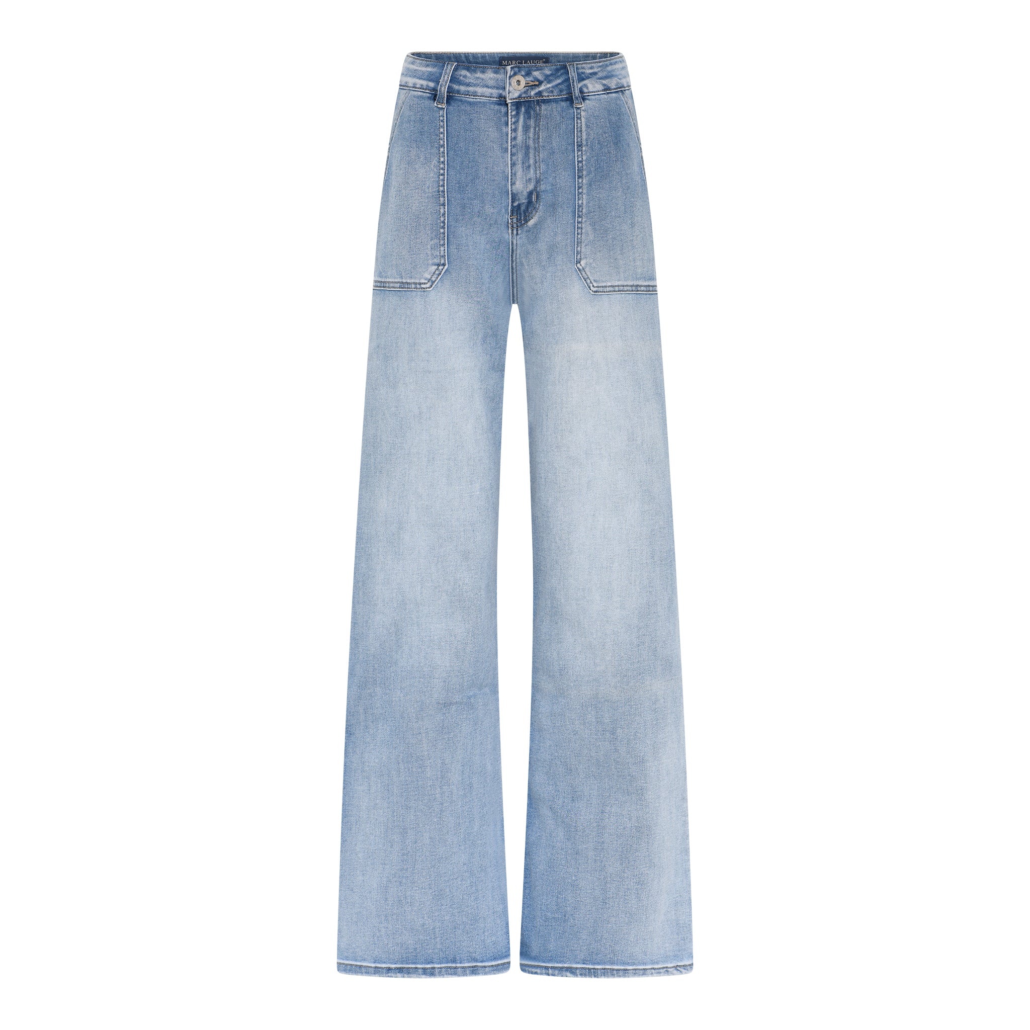 MARC LAUGE SQUARE POCKET JEANS DENIM/TWILL 9196 LIGHT BLUE USED