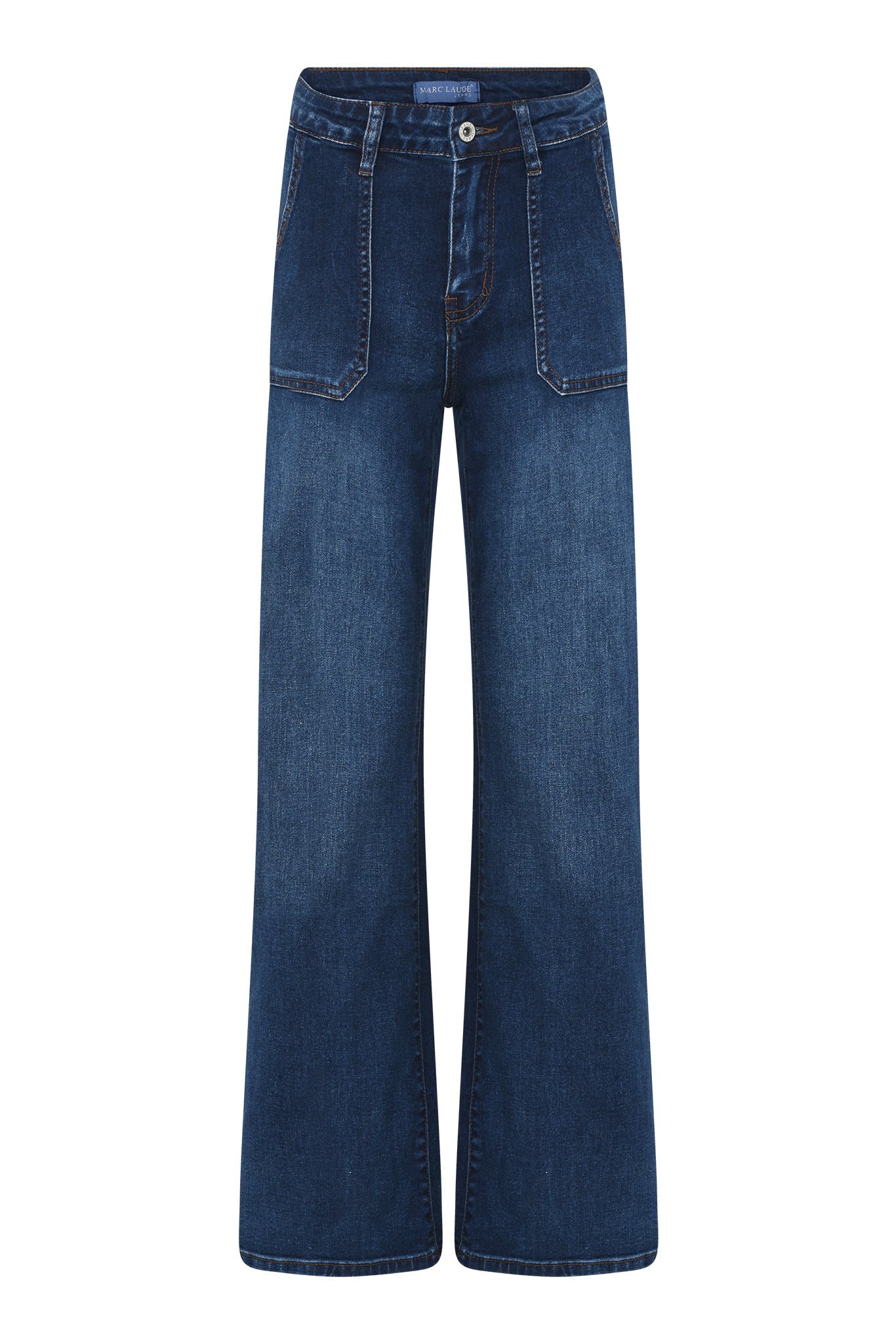 MARC LAUGE Square Pocket Jeans DENIM/TWILL 9696 BLUE DENIM USED