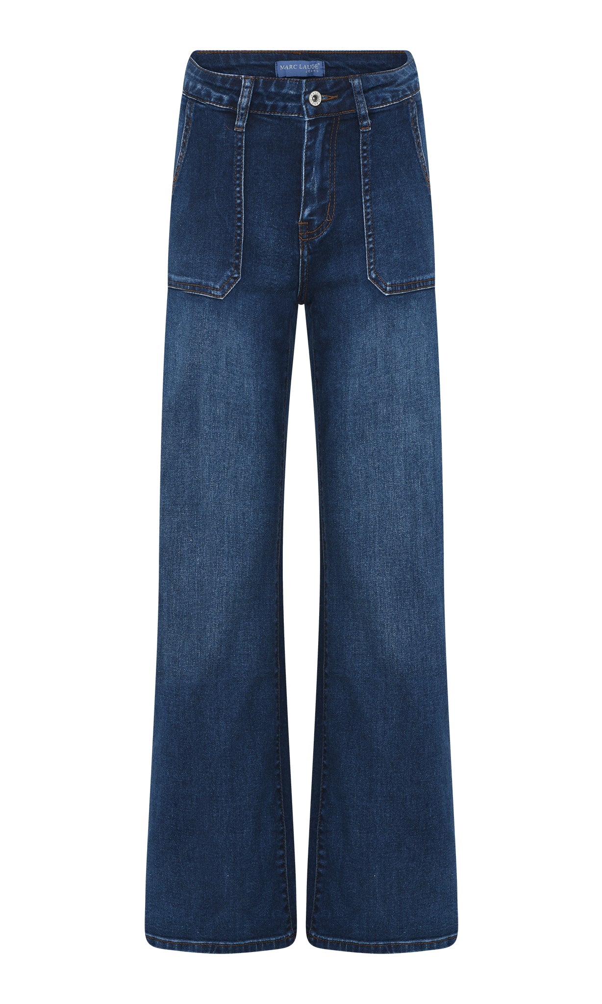 MARC LAUGE Square Pocket Jeans DENIM/TWILL 9696 BLUE DENIM USED