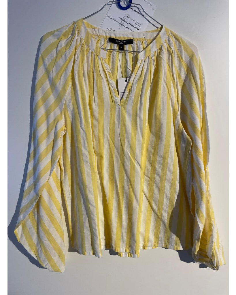 MAPP STRIPE BLOUSE BLOUSE/SHIRT 141 SOFT YELLOW