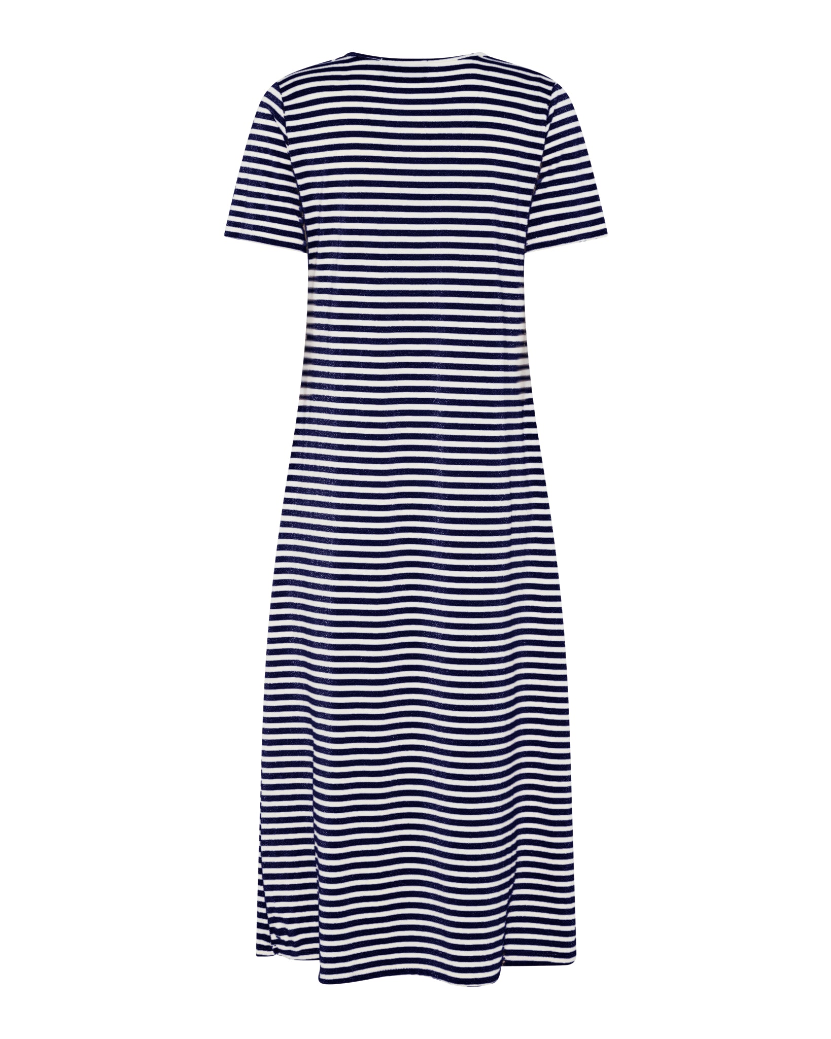 M JEANS STRIPE LUREX DRESS DRESS/JUMPSUIT 104 NAVY