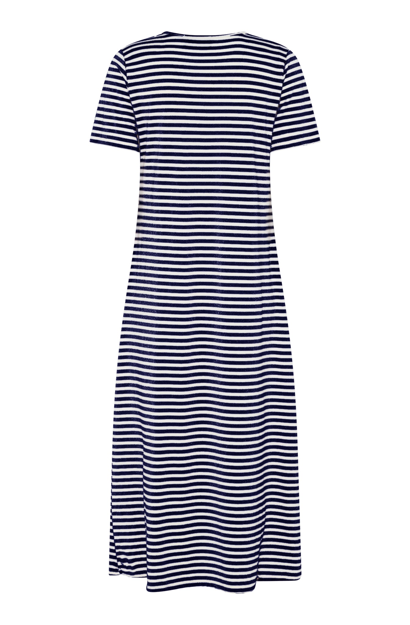M JEANS STRIPE LUREX DRESS DRESS/JUMPSUIT 104 NAVY