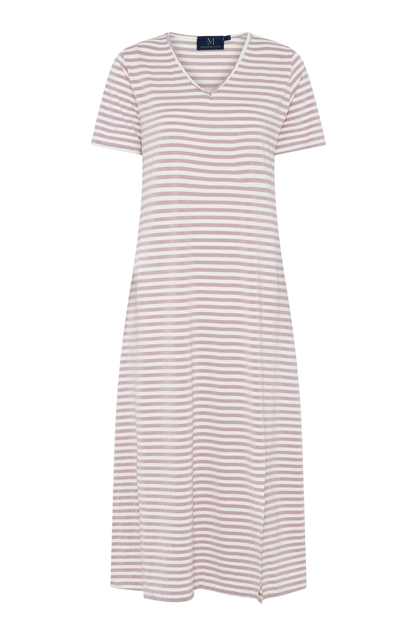 M JEANS STRIPE LUREX DRESS DRESS/JUMPSUIT 385 BRIGHT ROSE
