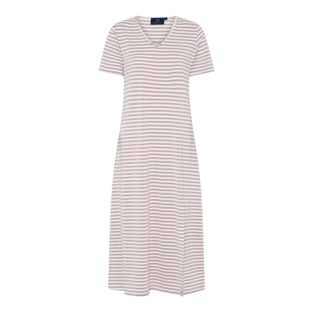 M JEANS STRIPE LUREX DRESS DRESS/JUMPSUIT 385 BRIGHT ROSE
