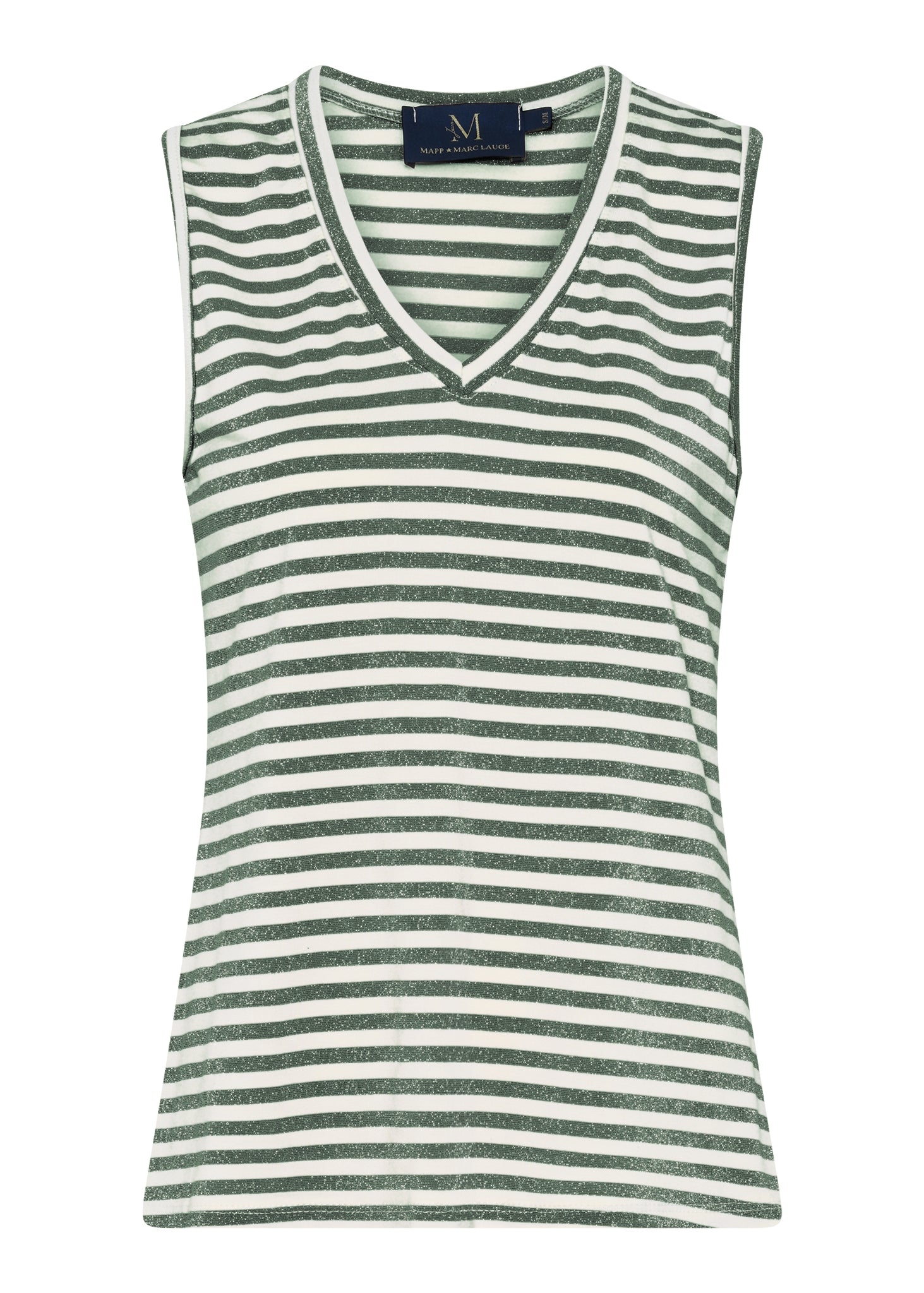 M JEANS STRIPE LUREX V-TOP TOP/T-SHIRT 645 SALVIE