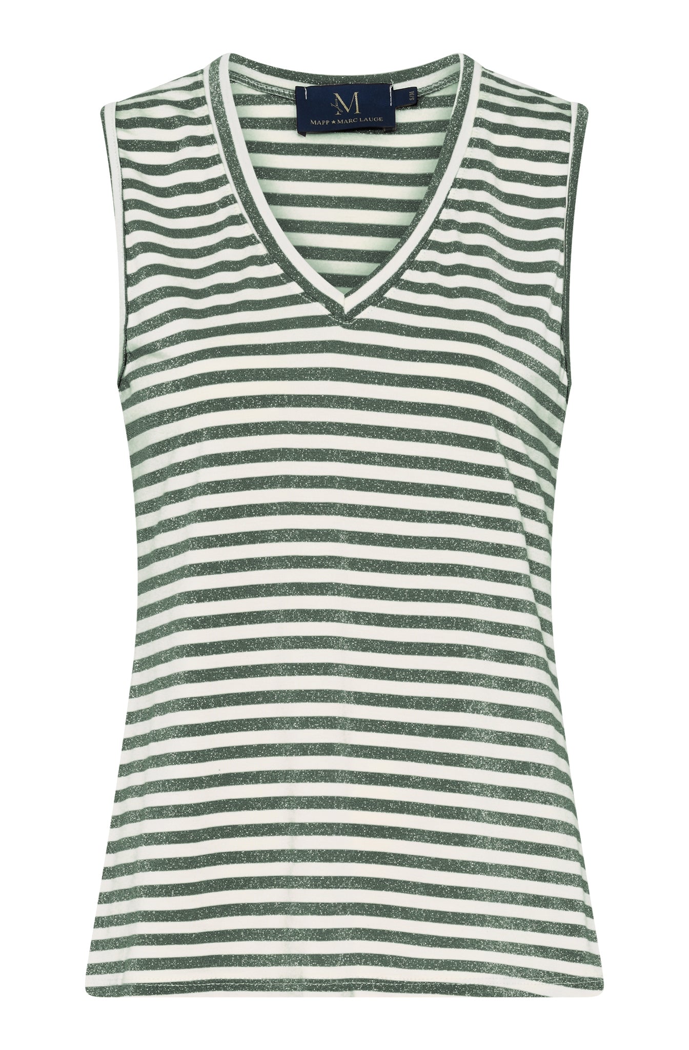 M JEANS STRIPE LUREX V-TOP TOP/T-SHIRT 645 SALVIE