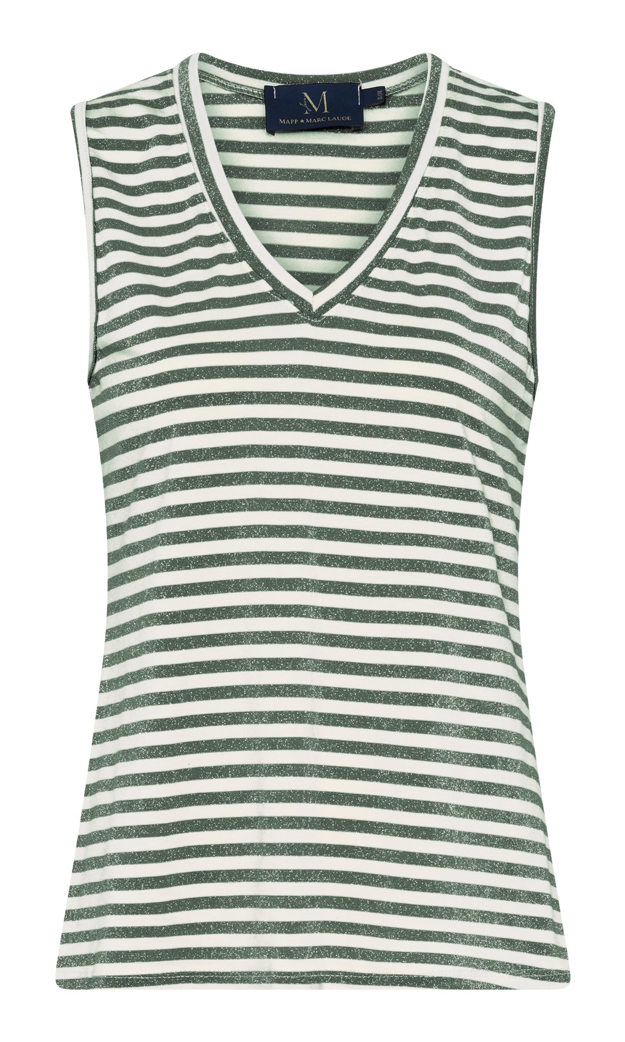 M JEANS STRIPE LUREX V-TOP TOP/T-SHIRT 645 SALVIE