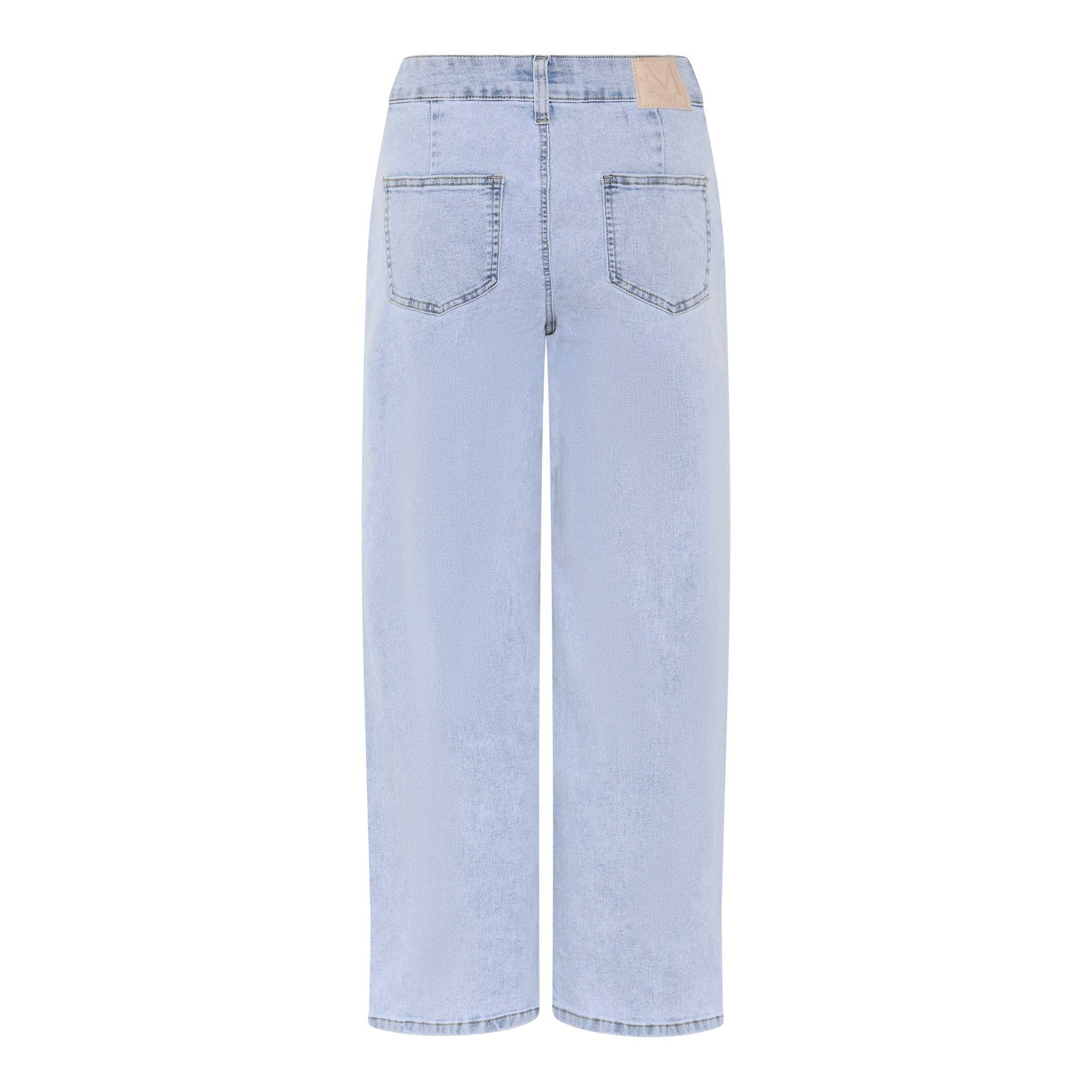 MAPP SUCCI 7/8 FLARE JEANS DENIM/TWILL 89 VERY LIGHT BLUE DENIM