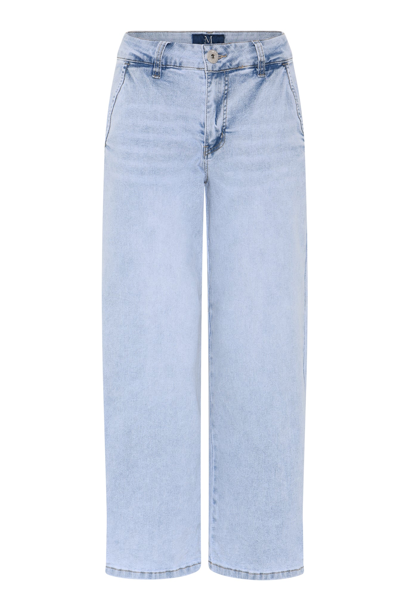 MAPP SUCCI 7/8 FLARE JEANS DENIM/TWILL 89 VERY LIGHT BLUE DENIM