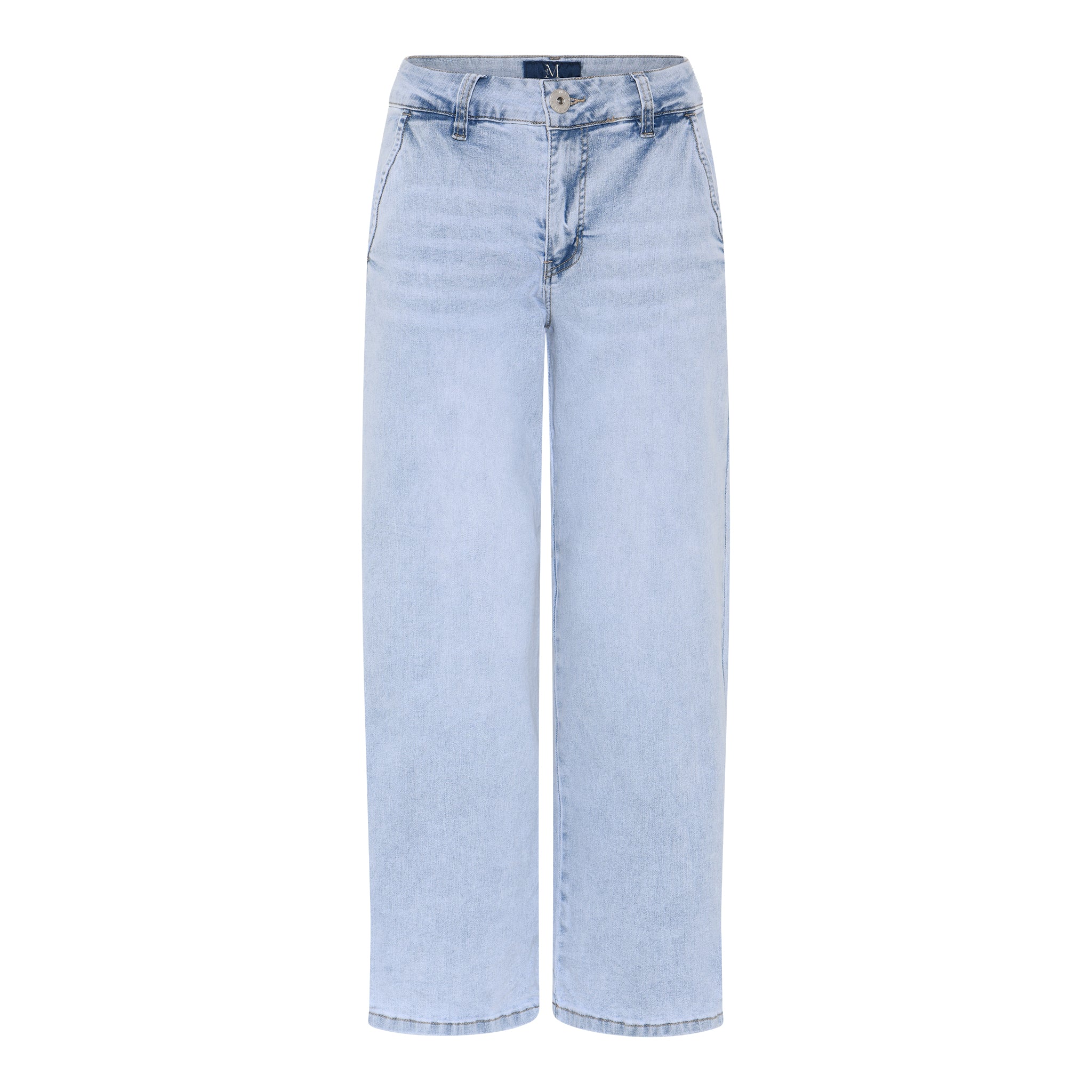 MAPP SUCCI 7/8 FLARE JEANS DENIM/TWILL 89 VERY LIGHT BLUE DENIM