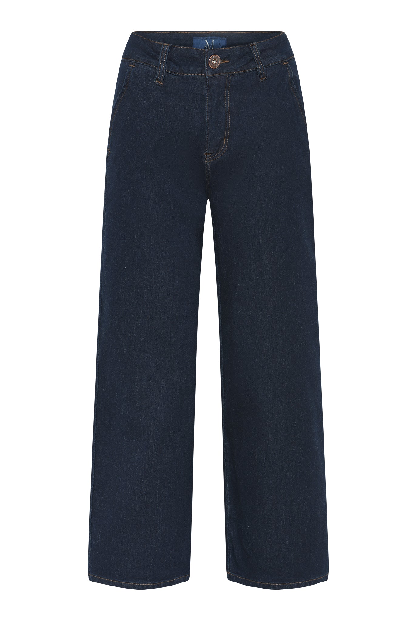 MAPP SUCCI 7/8 FLARE JEANS DENIM/TWILL 98 DARK BLUE