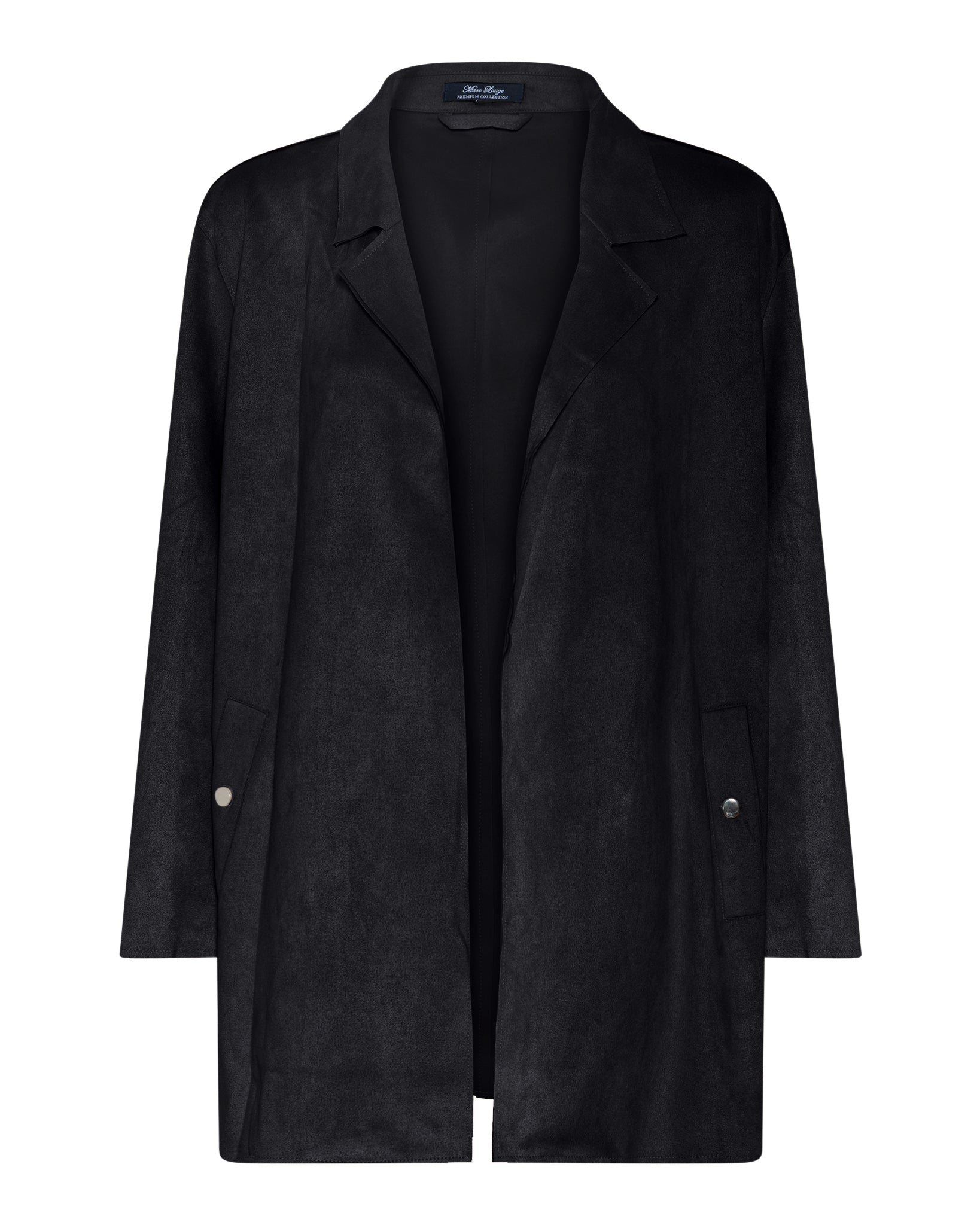 MARC LAUGE SUEDE BLAZER SUITS 80 BLACK