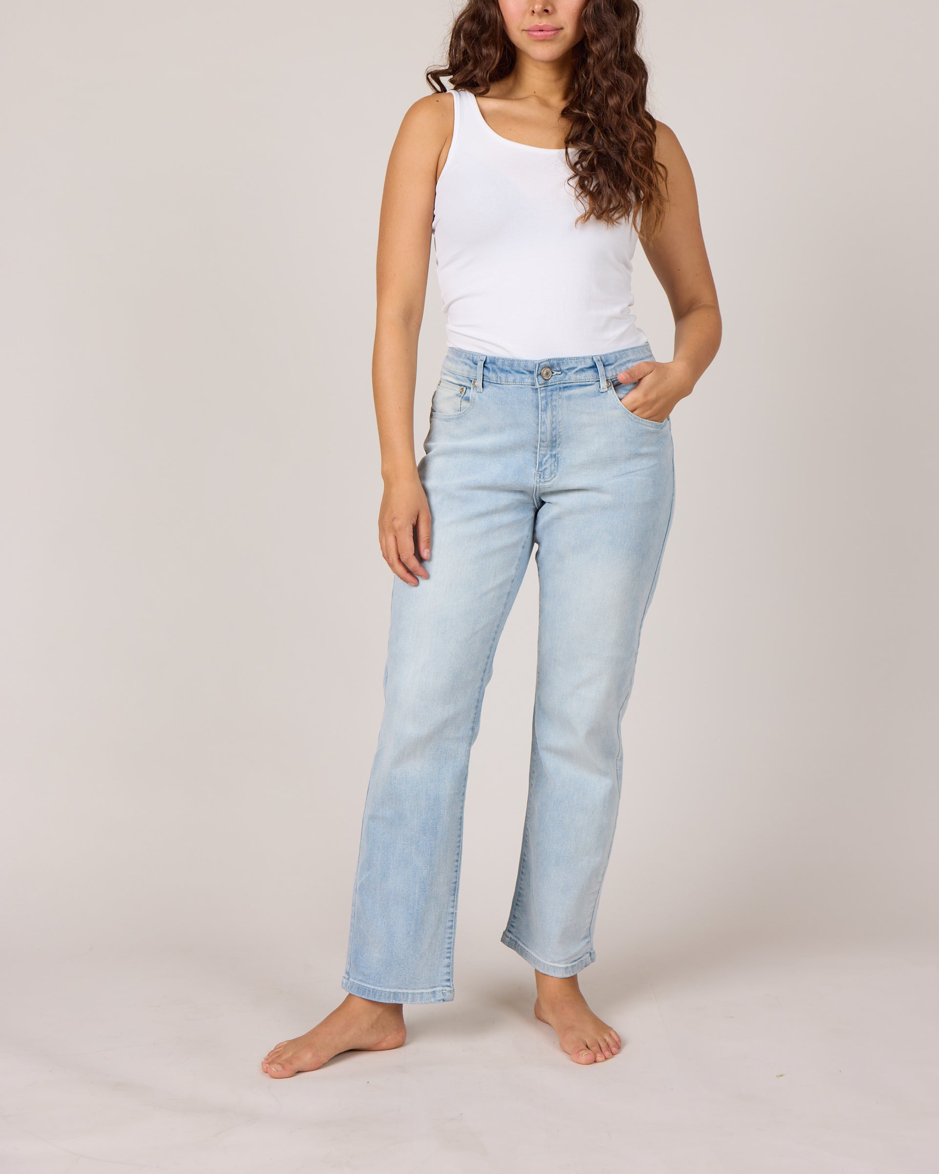 DNYcph Plus Size Superfit Denim Jeans DENIM/TWILL 9196 LIGHT BLUE USED