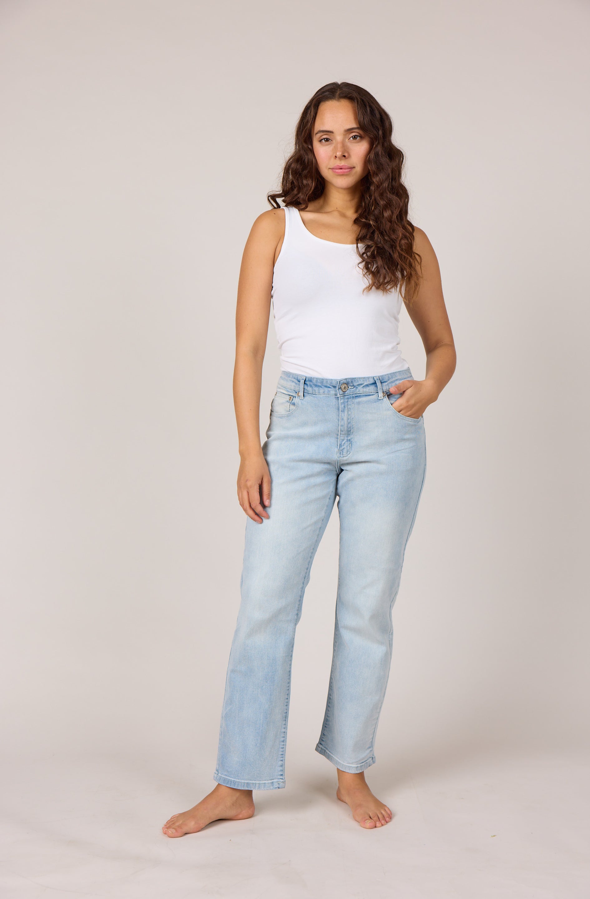 DNYcph Plus Size Superfit Denim Jeans DENIM/TWILL 9196 LIGHT BLUE USED