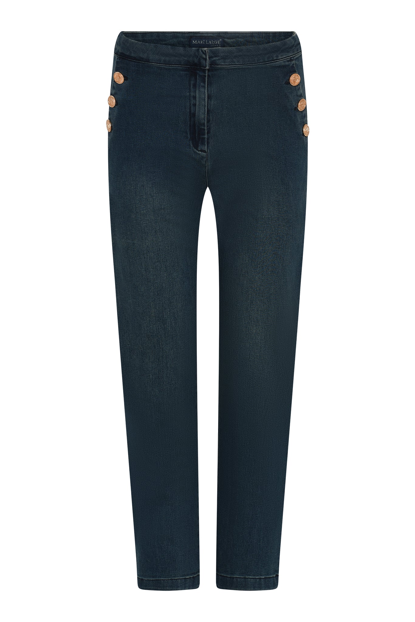 MARC LAUGE Sailor Chino Jeans DENIM/TWILL 9696 BLUE DENIM USED